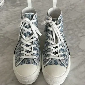 Dior men’s blue Jean high top sneaker Dior B23 High-Top Sneaker With Gradient Blue Dior Oblique  main image 2
